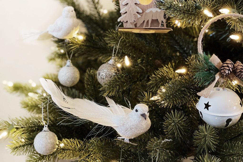 Neutral, White, Wood, Gold Christmas Decoration Collection at Twig and Feather