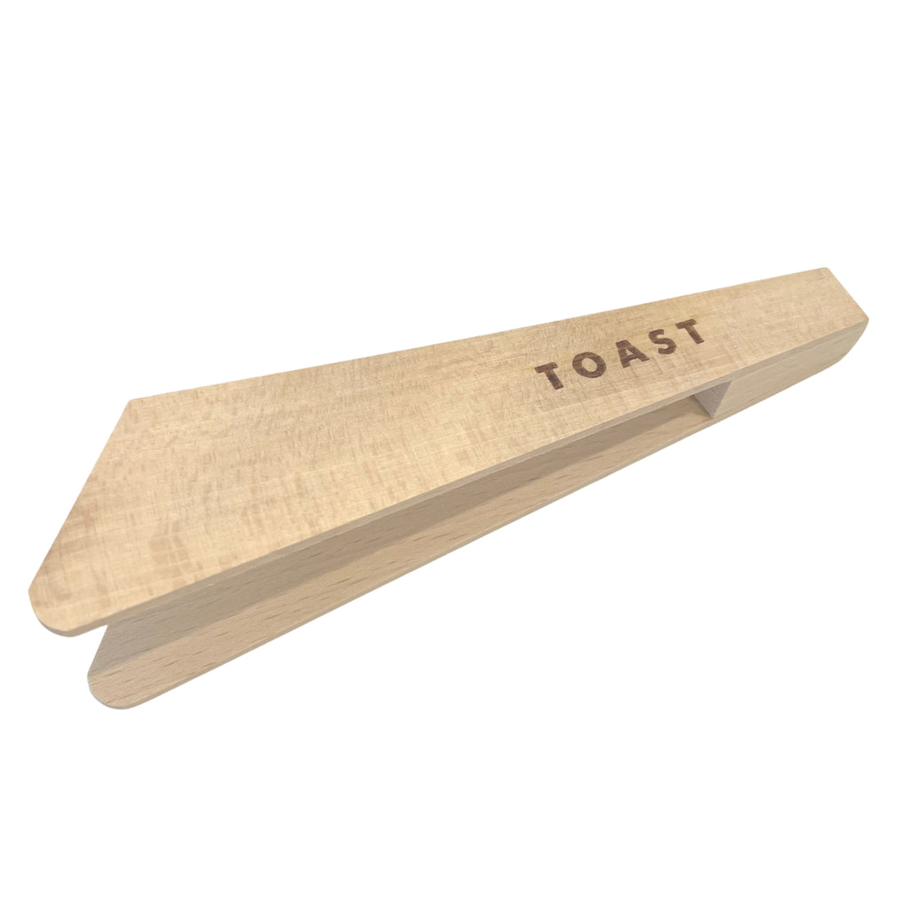 Twig and Feather Toast Tongs beechwood by Academy