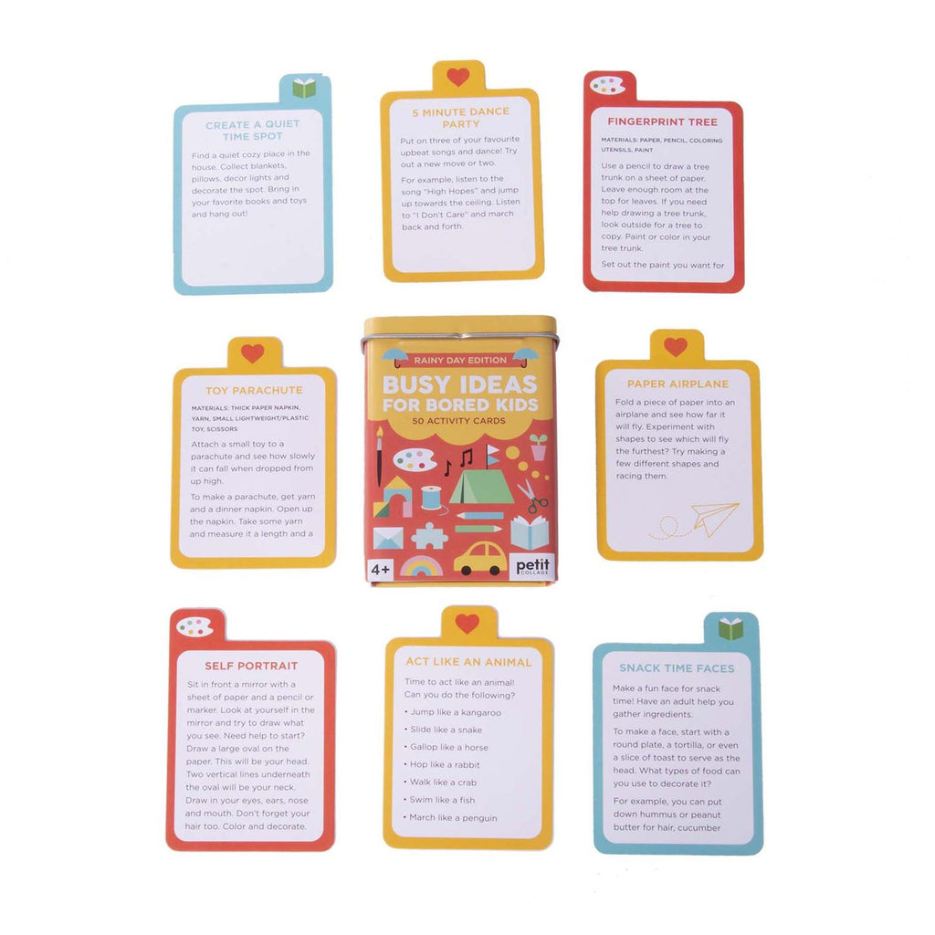 Game – Busy Ideas for Bored Kids – Rainy Day Edition - 50 Activity Cards