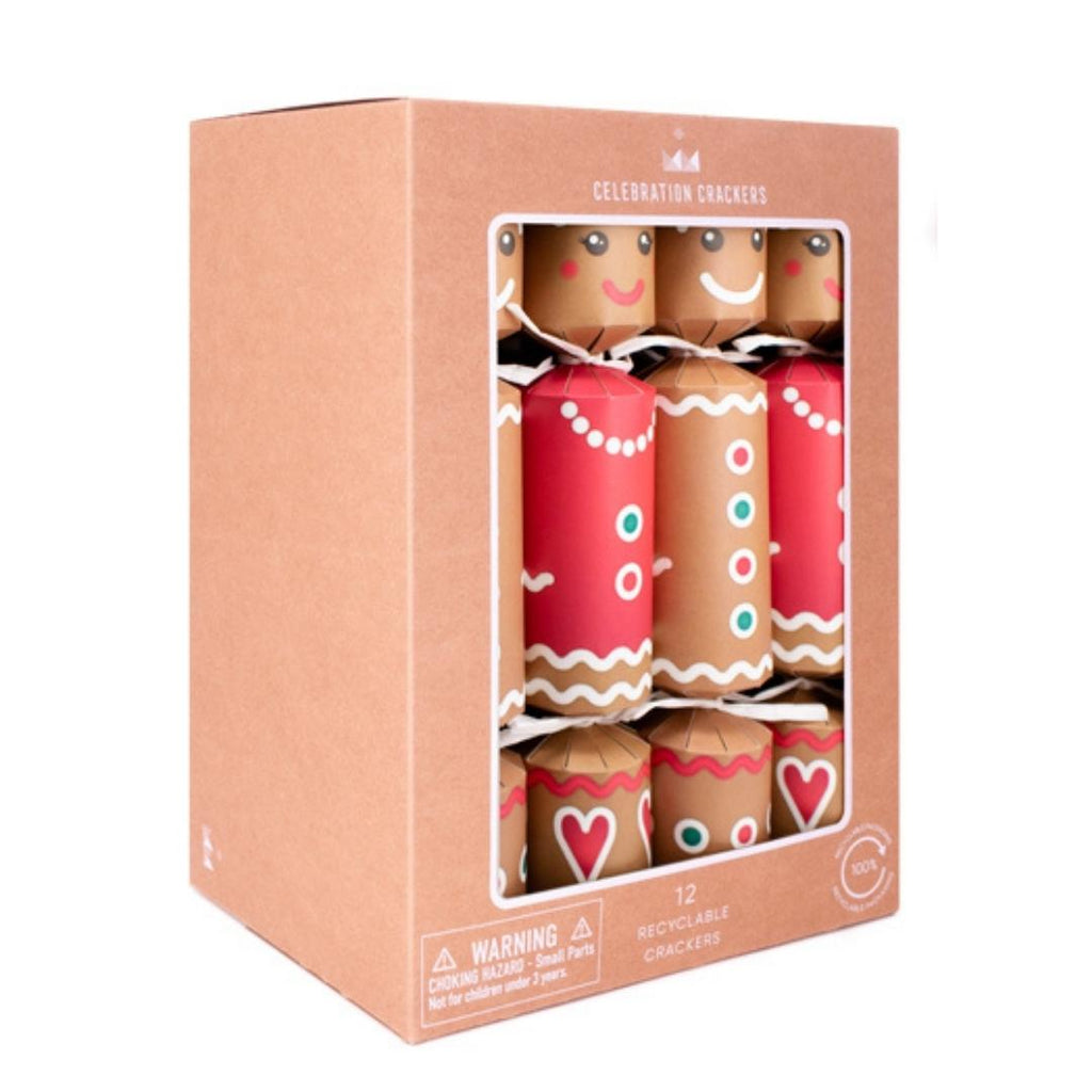 Twig and Feather Gingerbread Christmas crackers 12pk by Heart and Soul