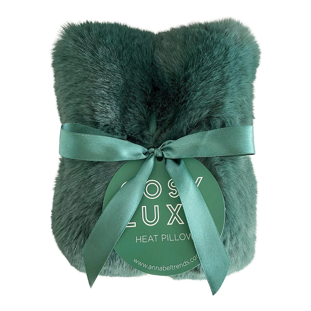 Twig and Feather cosy luxe heat pillow emerald green by Annabel trends