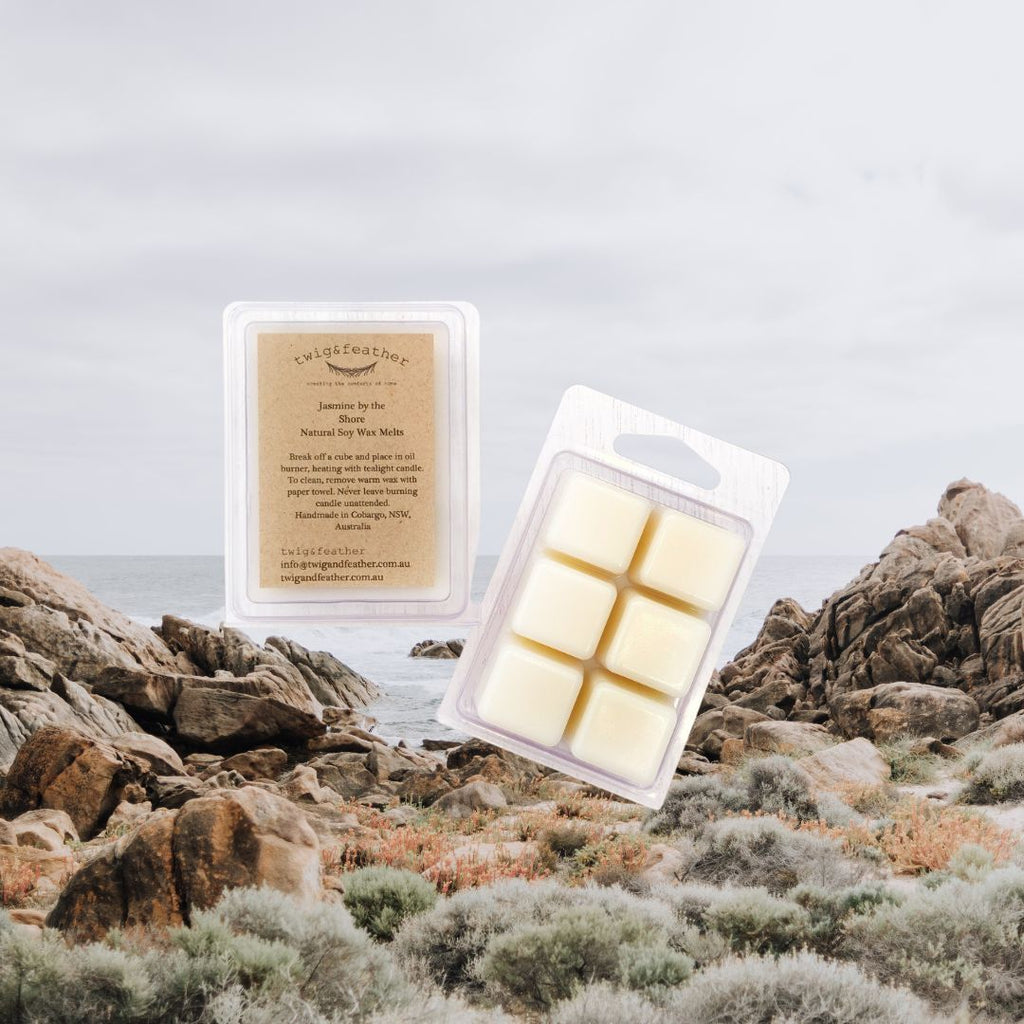 Twig and Feather Jasmine by the Shore soy wax melts 