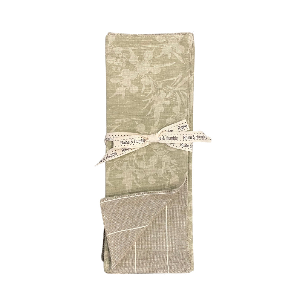 Twig and Feather myrtle placemats 4pk in sage green by Raine and Humble
