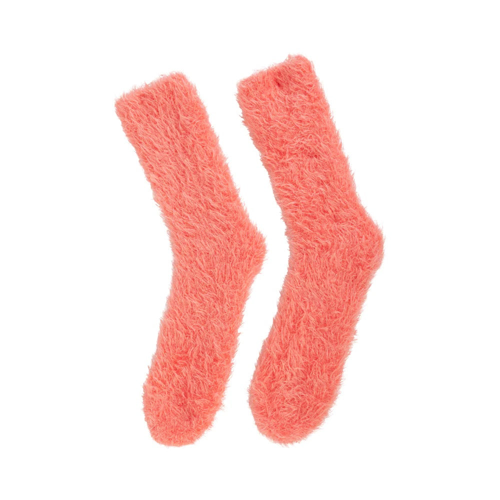 Bed Socks – Fuzzy (short) – Melon - 2 pairs