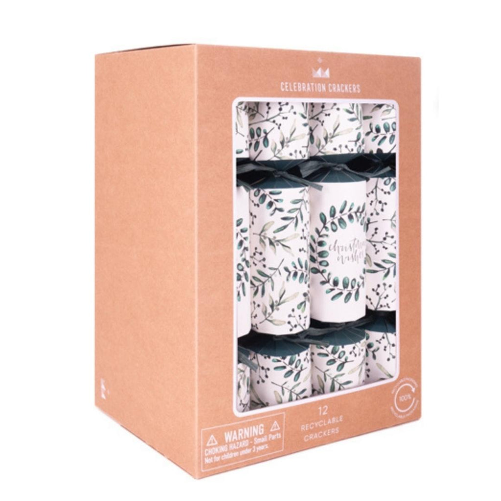 Twig and Feather Botanical Leaves christmas crackers by Heart and Soul