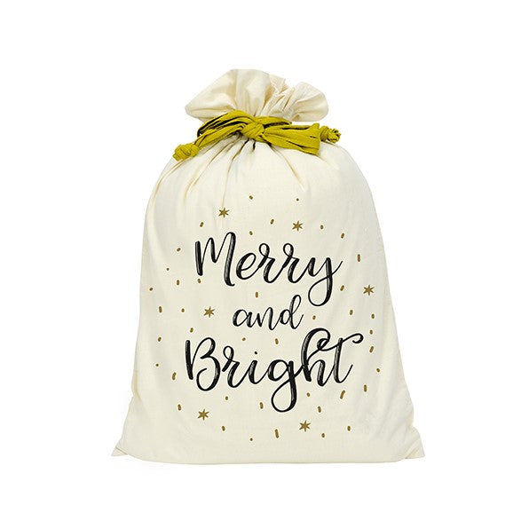 Twig and Feather Santa sack - merry and bright -by Annabel Trends