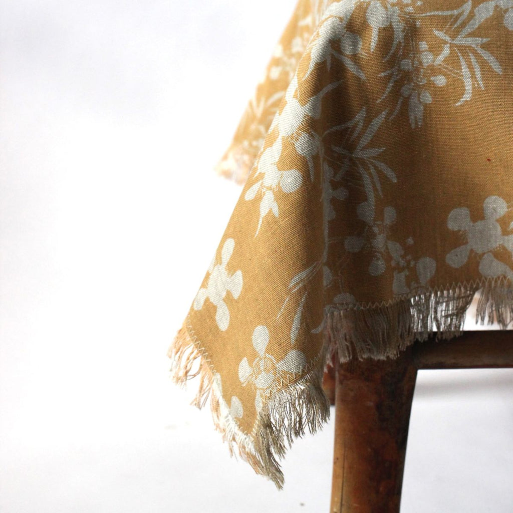 Myrtle -Tablecloth – Honey Mustard – 240cm x 140cm