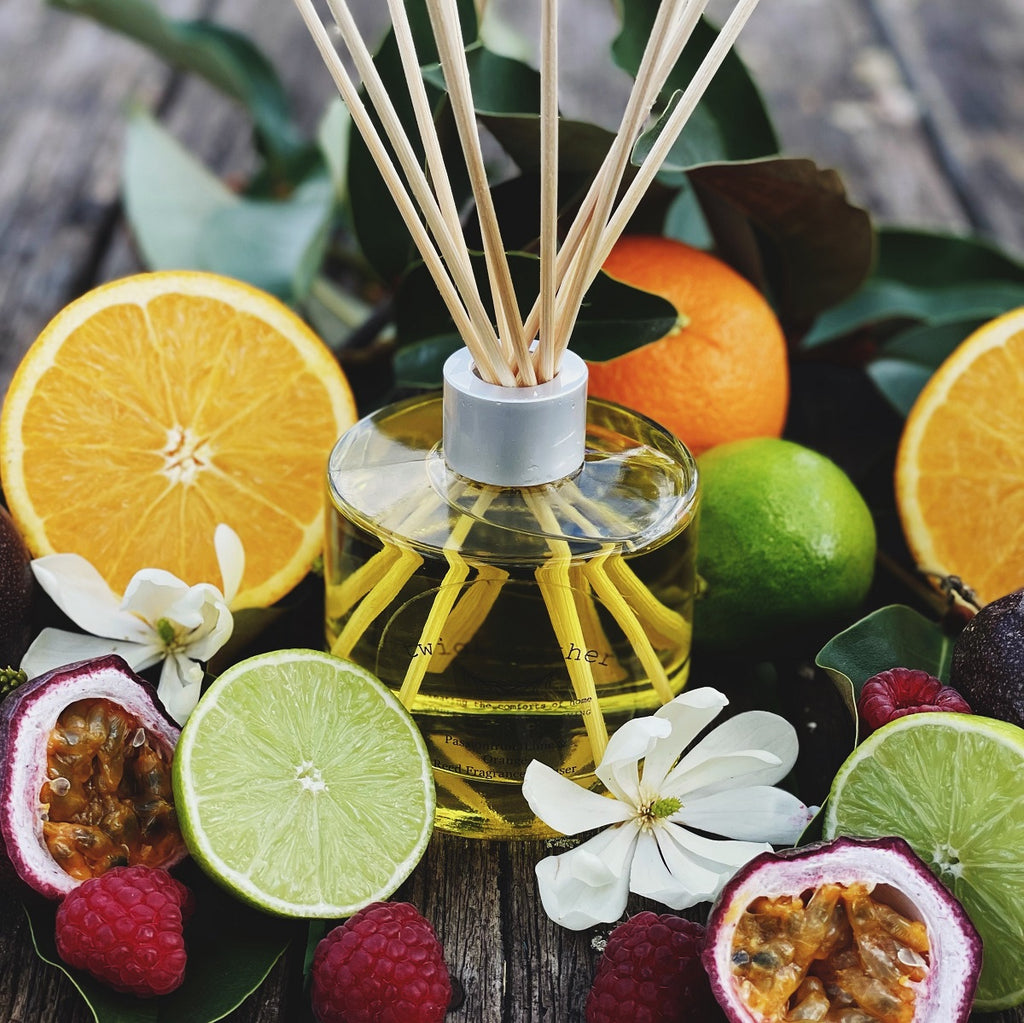 Twig and Feather Reed Fragrance Diffuser in Passionfruit, Lime and Orange Fragrance
