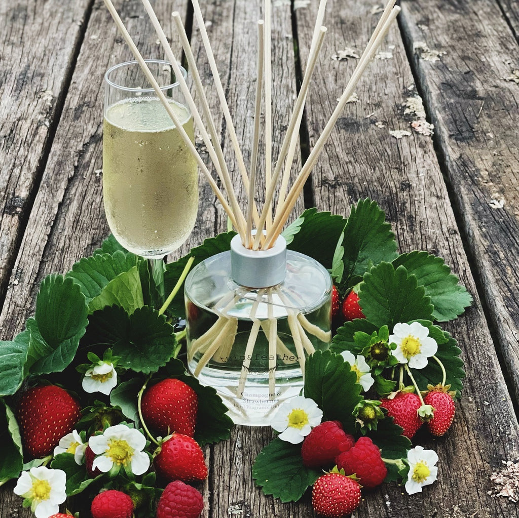Twig and Feather Fragrance Diffuser Champagne and Strawberries 200ml