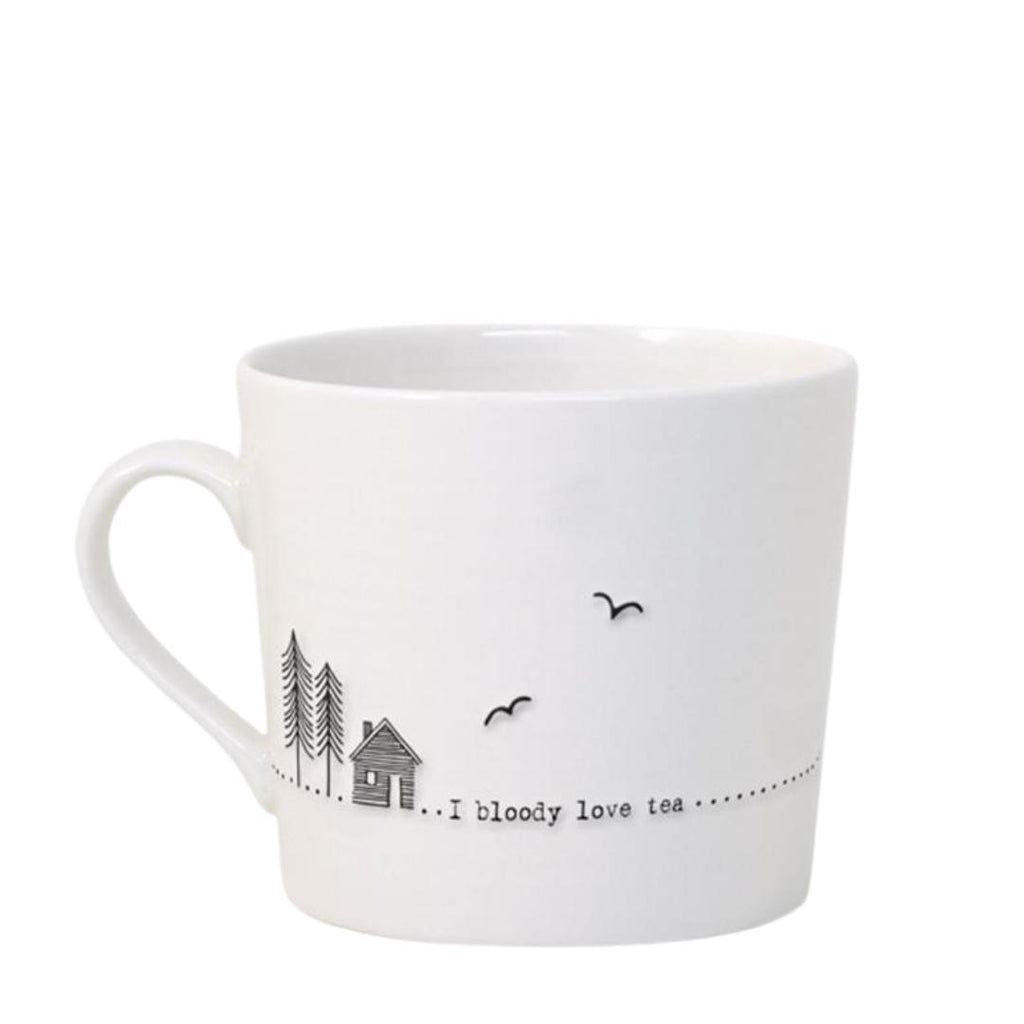Twig and Feather mug - I bloody love tea