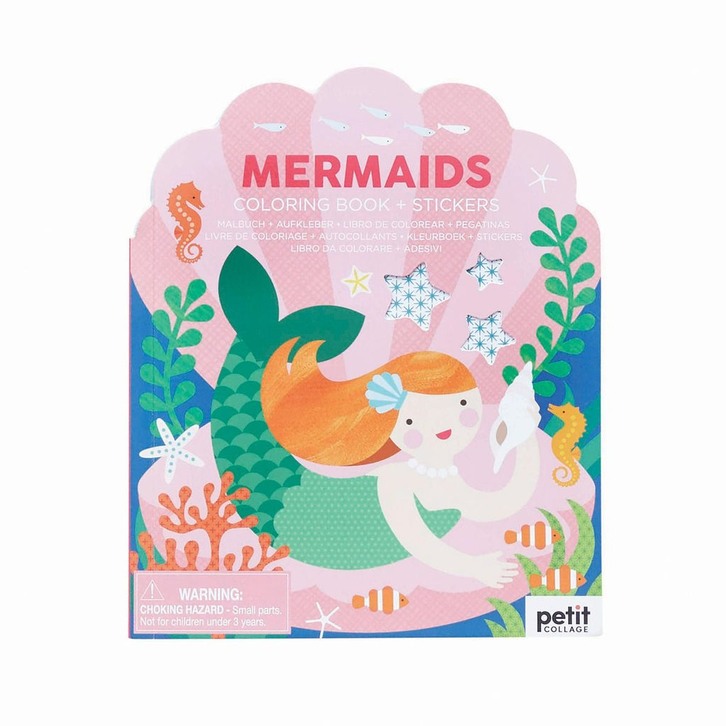 Twig and Feather Colouring book and stickers mermaids