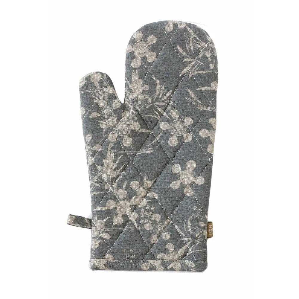Twig and Feather oven glove myrtle in slate grey by Raine and Humble