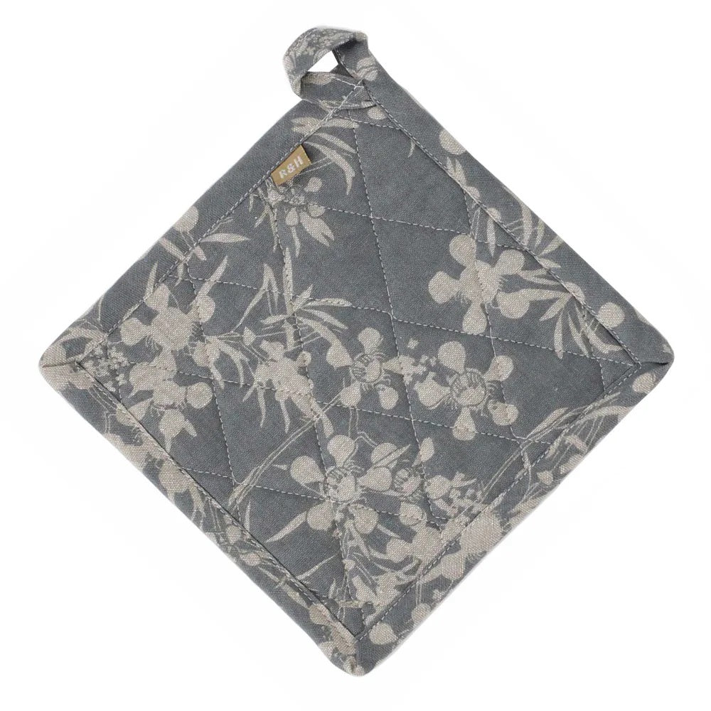 Twig and Feather pot holder myrtle in slate grey by Raine and Humble