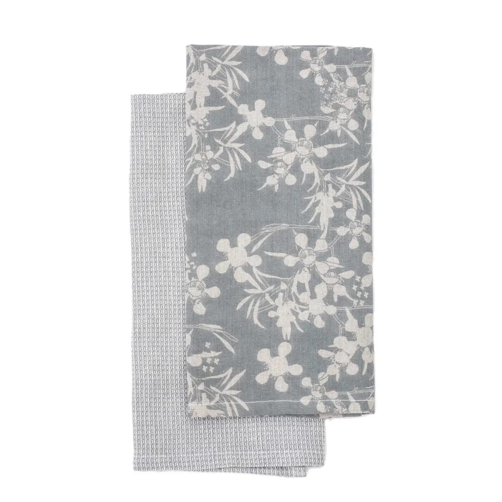 Myrtle - Tea Towel - 2pk – Slate Grey Blue