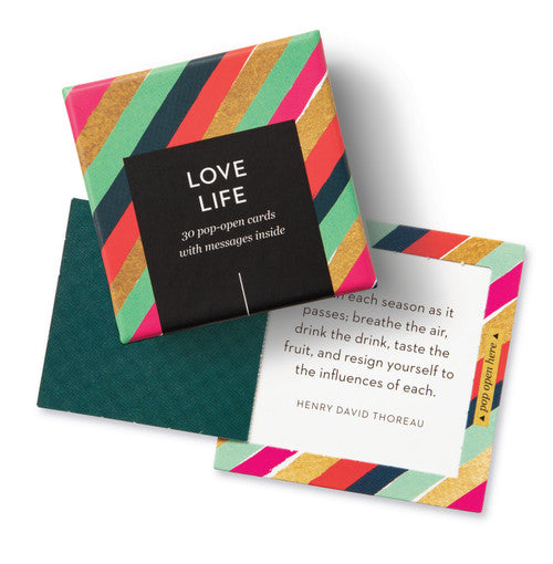 Twig and Feather thoughtfulls - love life - inspirational pop open cards