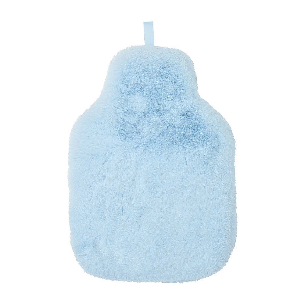 Twig and Feather cosy lux hot water bottle cover in sky blue by Annabel Trends