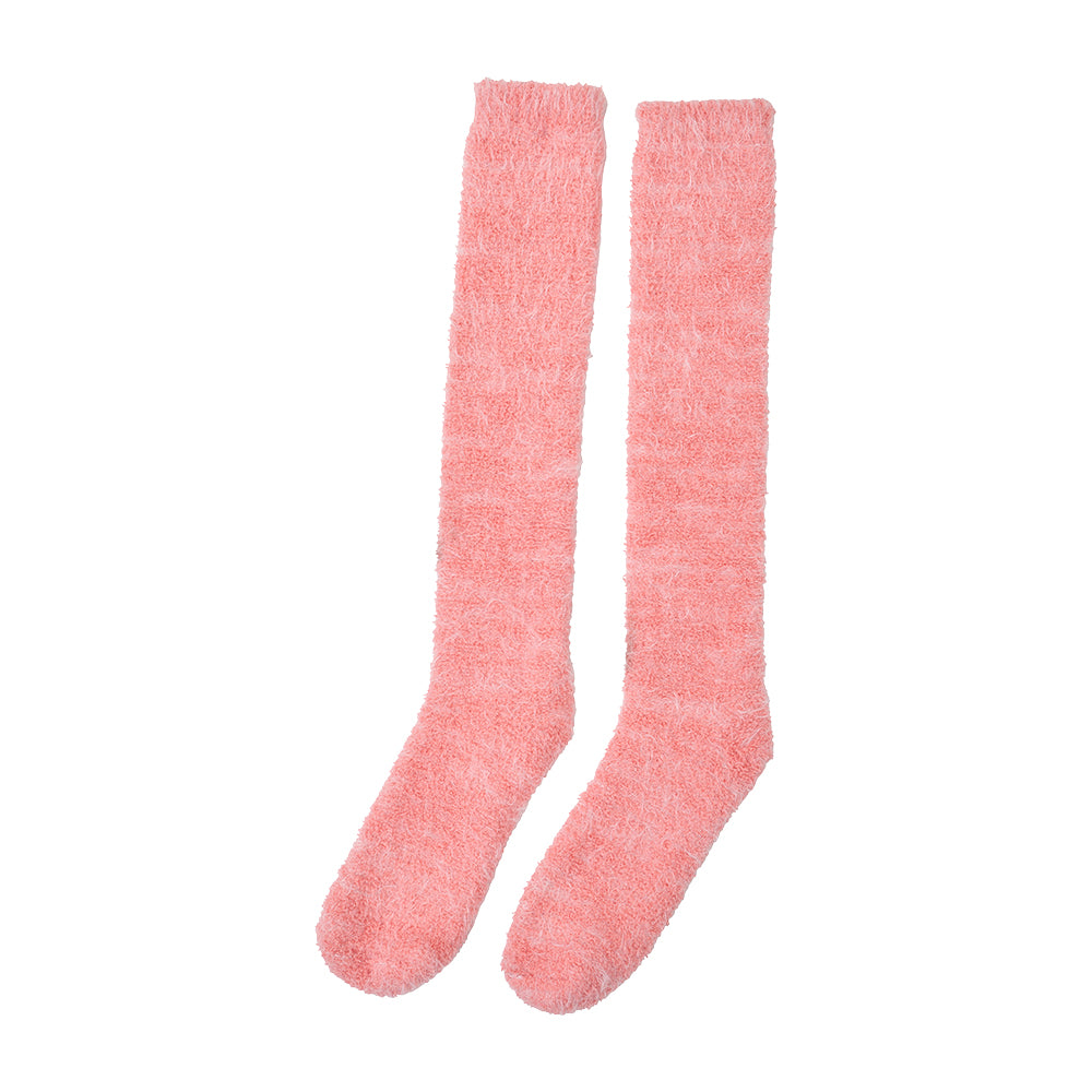 Bed Socks – Fuzzy  – Coral Pink