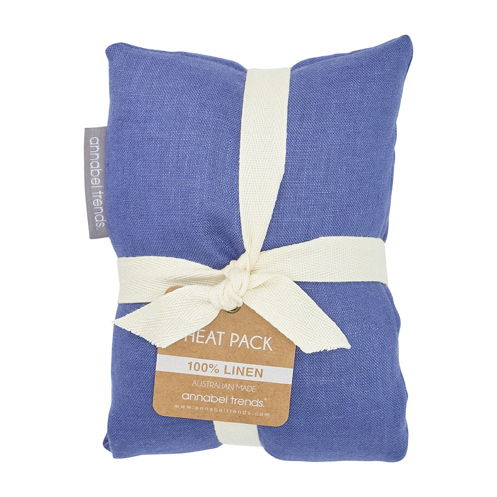 Twig and Feather Linen Heat pack in pacific blue
