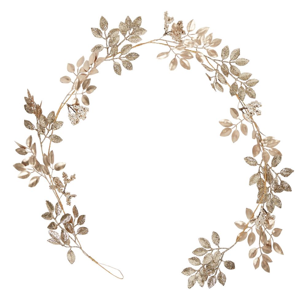 Garland – Glitter Metallic Gold Leaf – 120cm