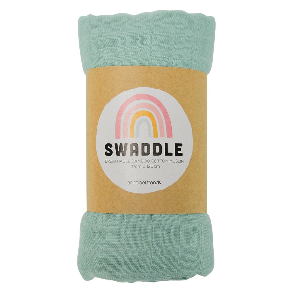 Twig-and-feather-muslin-swaddle-wrap-mint-green
