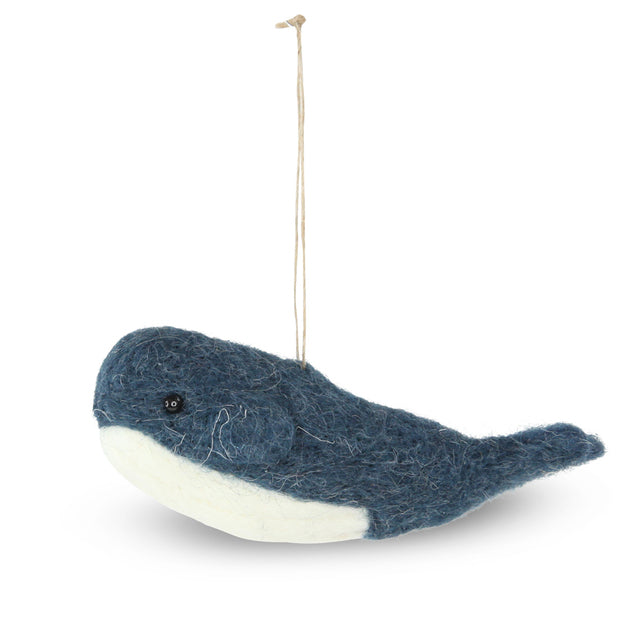 Wool Blue Whale Decoration