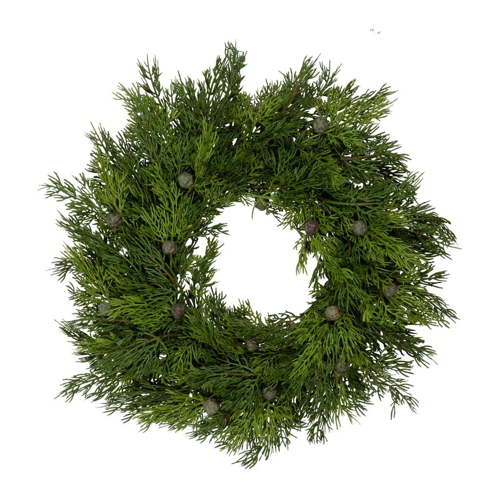 Twig and Feather cove cypress wreath - 40-45cm