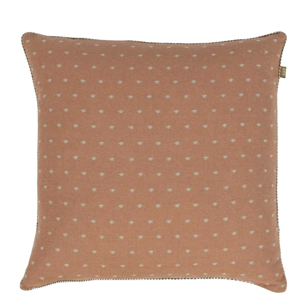 Twig and Feather cushion wild bee in clay by Raine and Humble