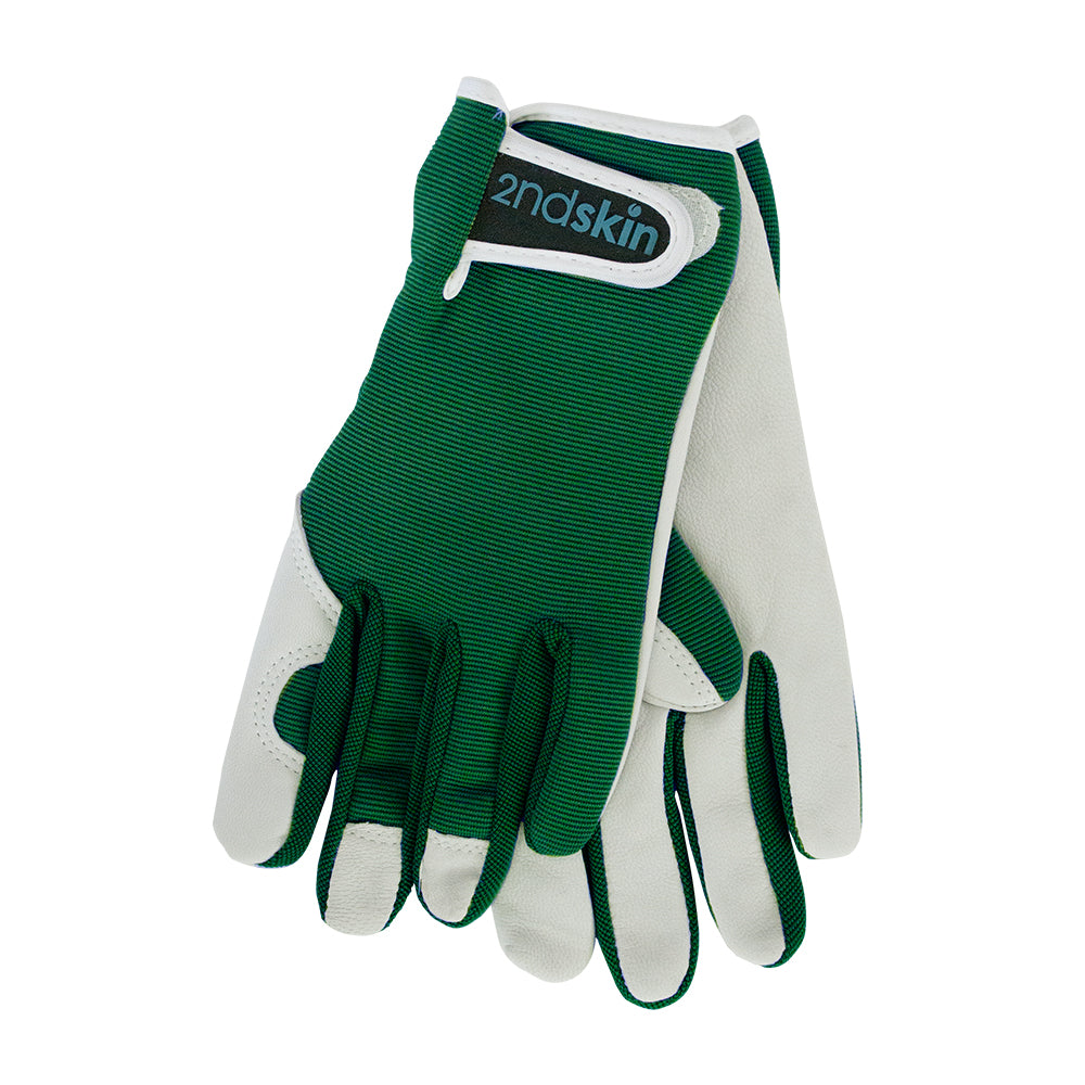 Twig-and-feather-gardening-gloves-goat-leather-large-pine-green