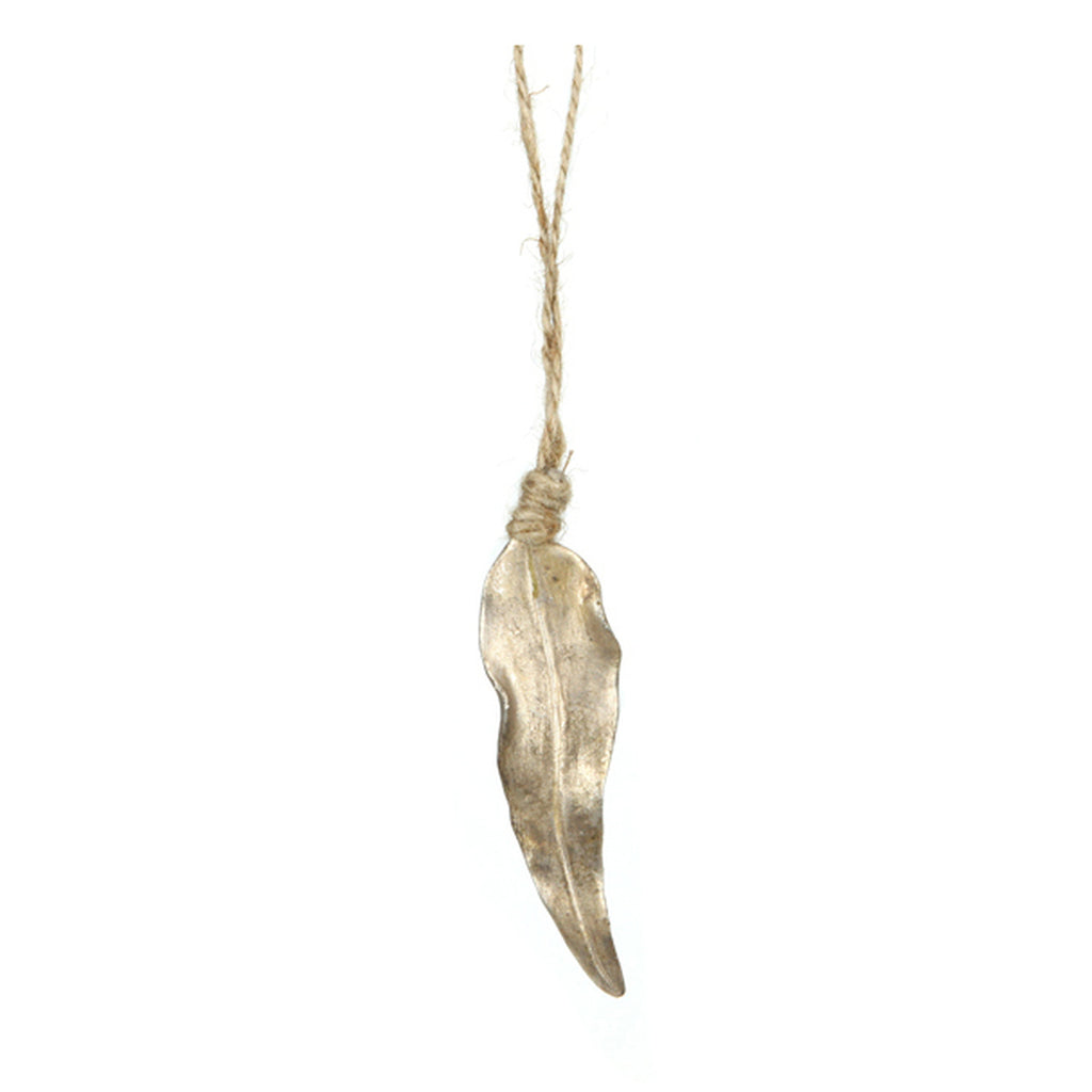 Gum leaf gold hanging decoration made from Resin