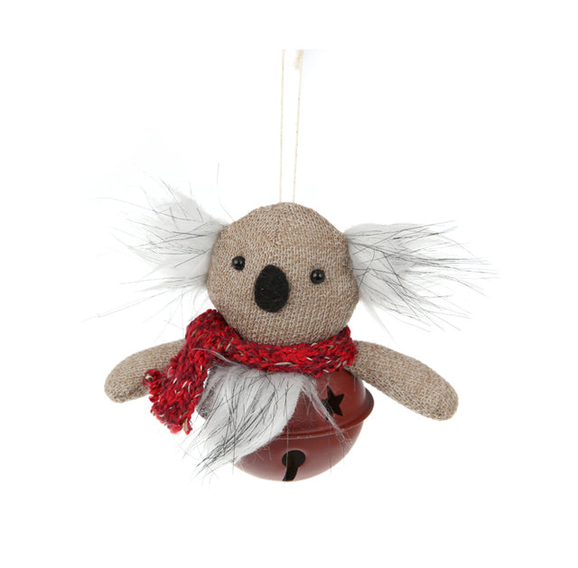 Red Koala Bell Hanging Decoration at Twig & Fearther