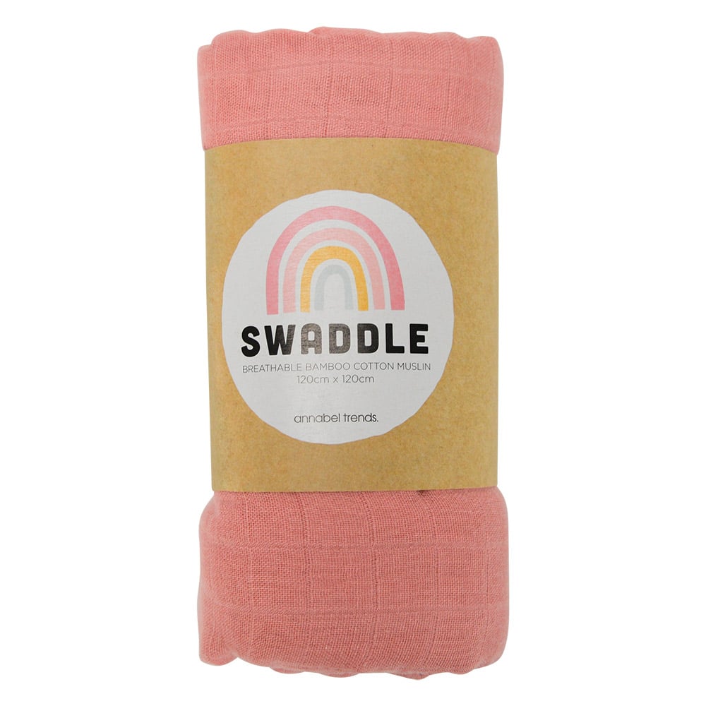 Twig-and-feather-muslin-swaddle-wrap-coral-pink