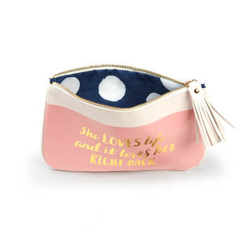 Pouch/Cosmetic Bag – She Loves Life…