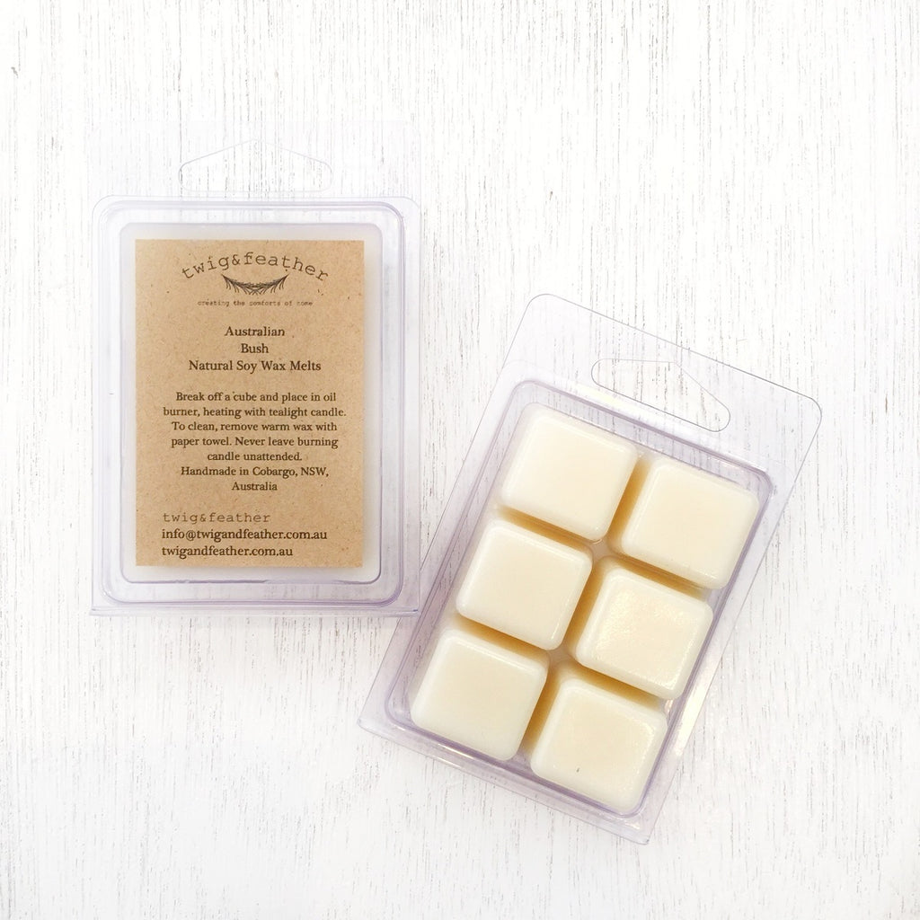Twig and Feather soy wax melts Australian Bush