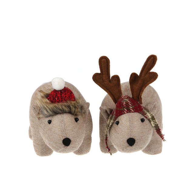 Twig and Feather standing wombat Christmas decorations