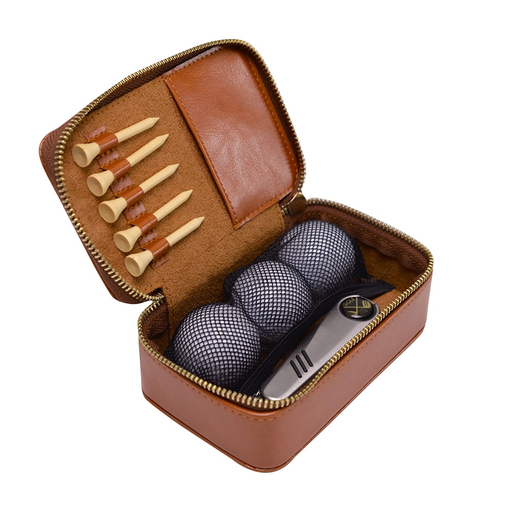 Twig and Feather Gentlemans golf kit in faux leather case