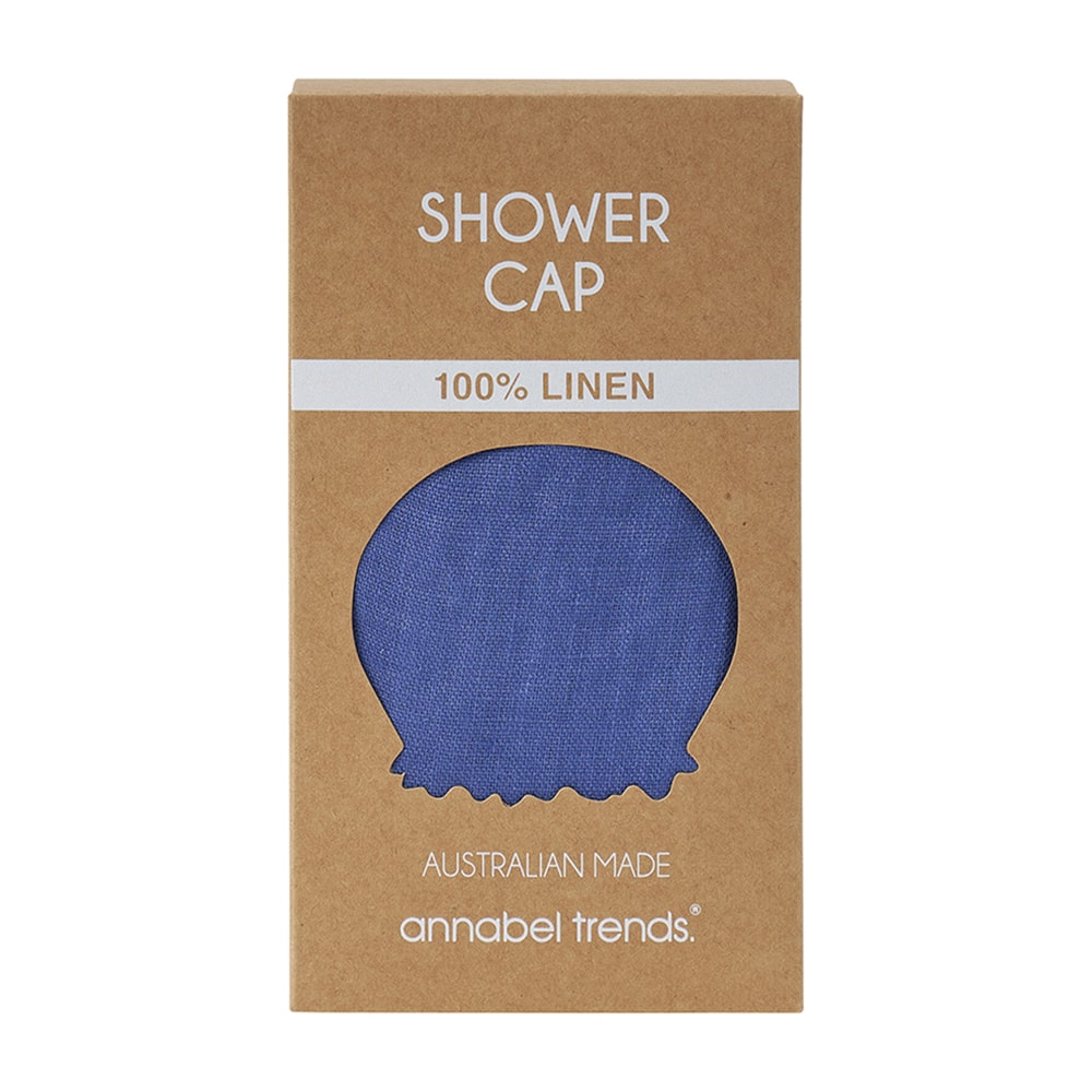 Pacific Blue – Shower Cap - Linen