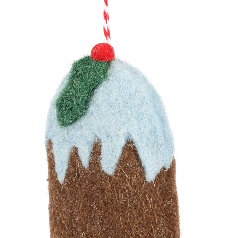 Felt Ice Cream – Blue & Brown – Hanging