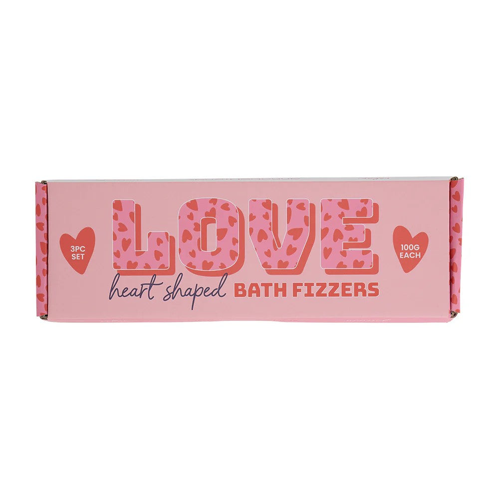 Twig and Feather Love heart shaped bath fizzers -set of 3 gift set by Annabel Trends