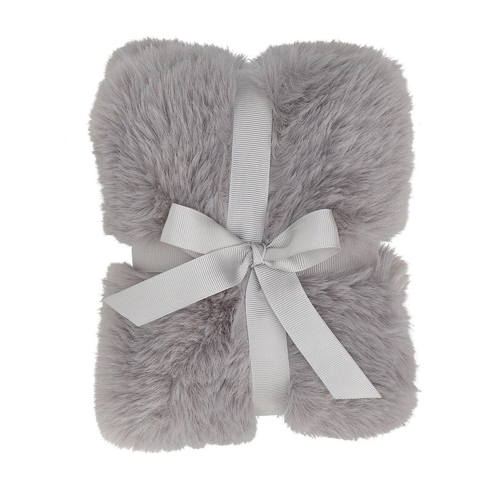 Twig and Feather: Super soft cosy luxe heat pillow in Grey by Annabel Trends