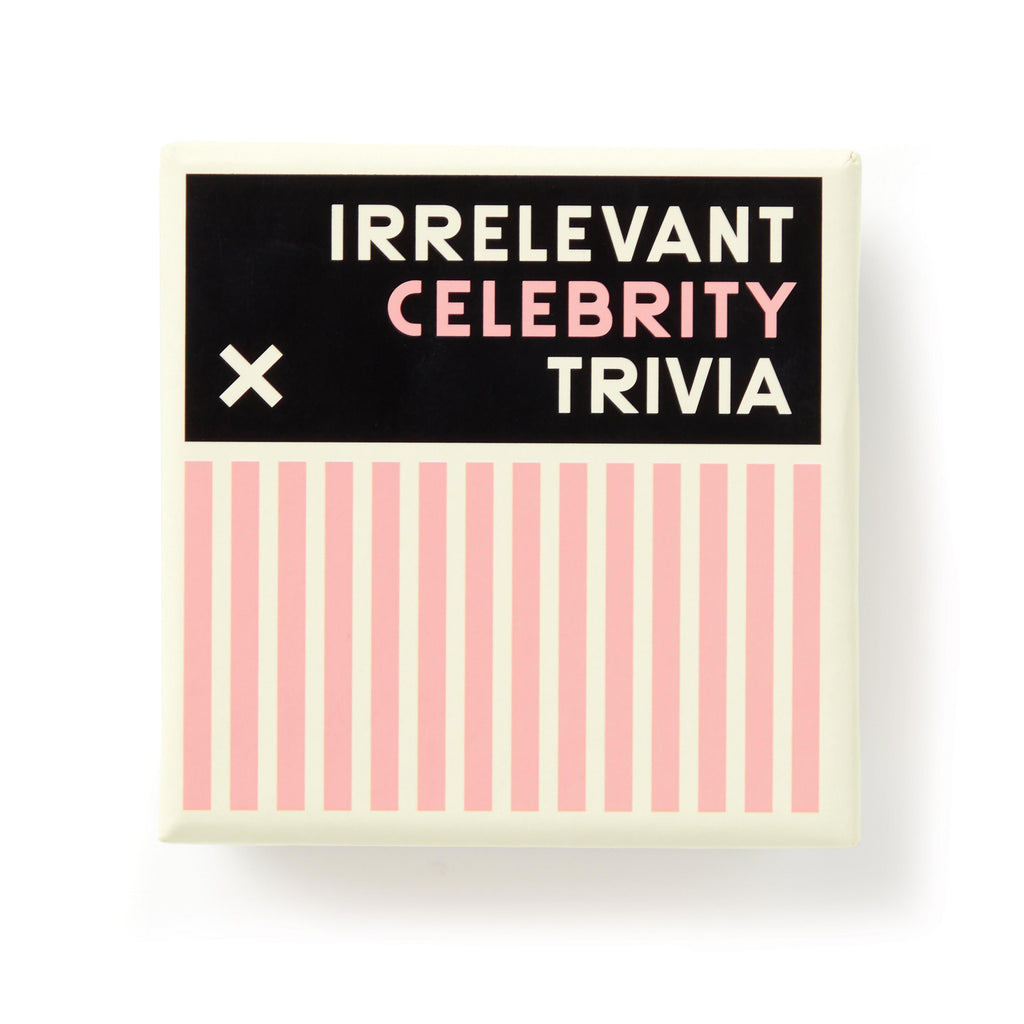 Twig and Feather - game - irrelevant celebrity trivia - buy Brass Monkey