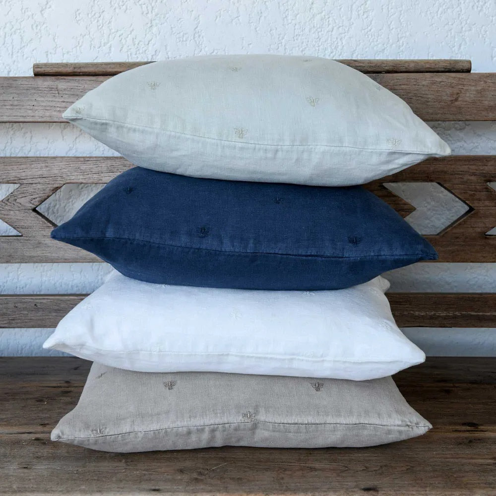 Mason Bee – Cushion – Linen – Navy Blue – 45cm x 45cm