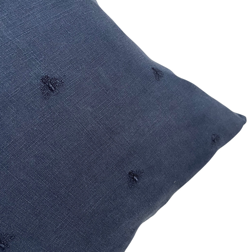 Mason Bee – Cushion – Linen – Navy Blue – 45cm x 45cm
