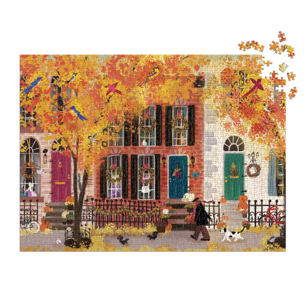 Twig and Feather: puzzle - Autumn in the Neighbourhood 1000 pieces - by Gallison