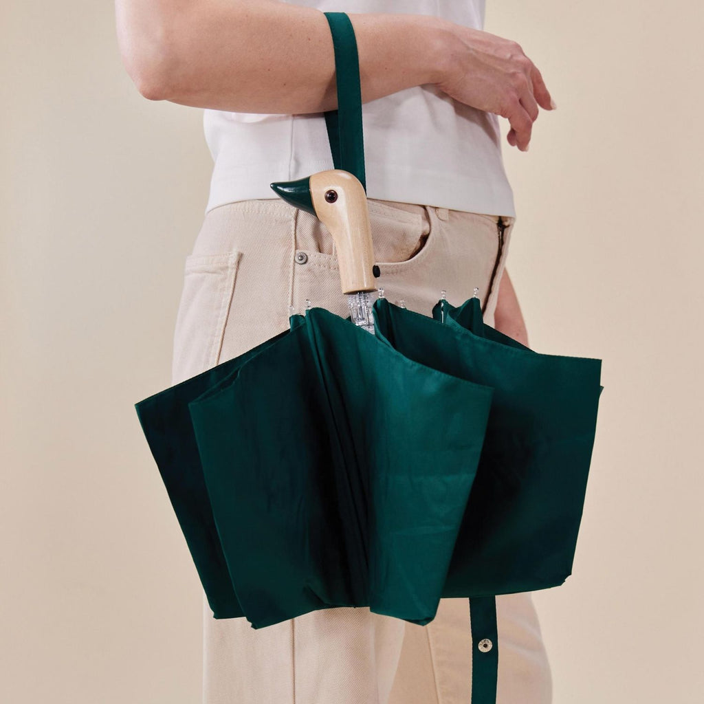 Twig and Feather: Original Duckhead umbrella made from recycled plastic bottles in forest green