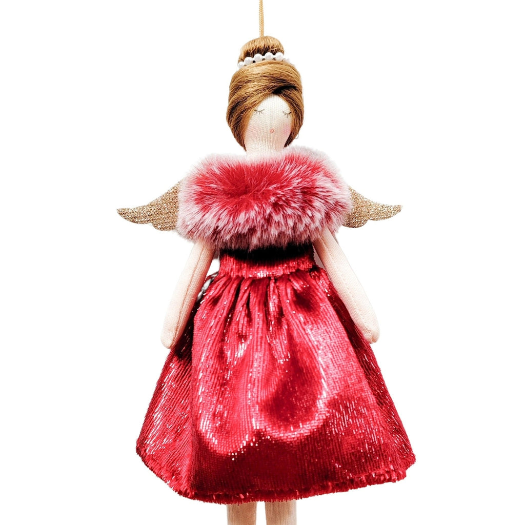 Elegant Angel - Vintage Style – Red – Hanging Decoration