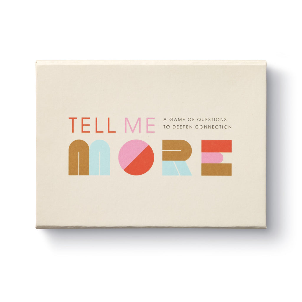 Twig and Feather: Tell Me More - 52 question cards to deepen your connection - by Compendium