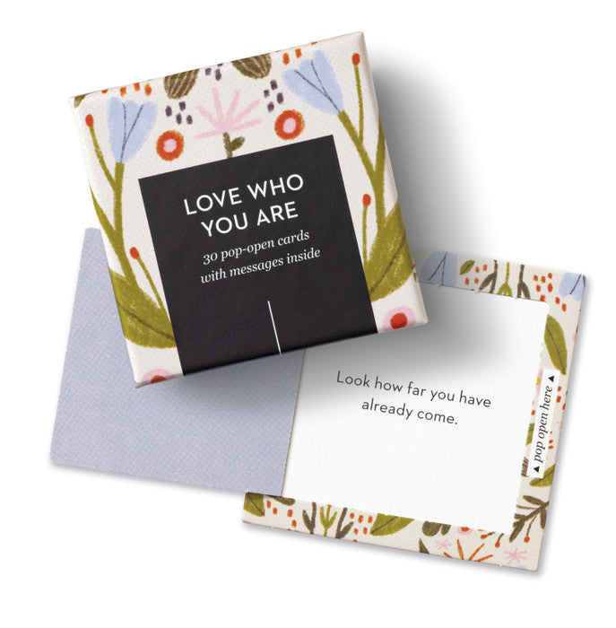 Twig and Feather - thoughtfulls: love who you are - 30 pop open cards by Compendium