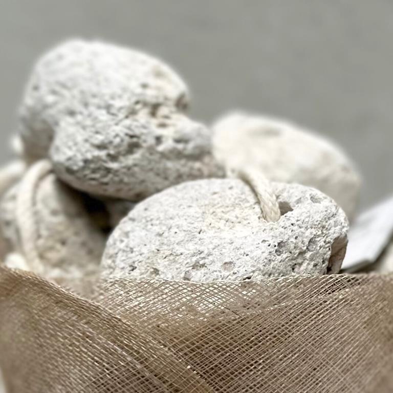 Pumice Stone - White - Hanging