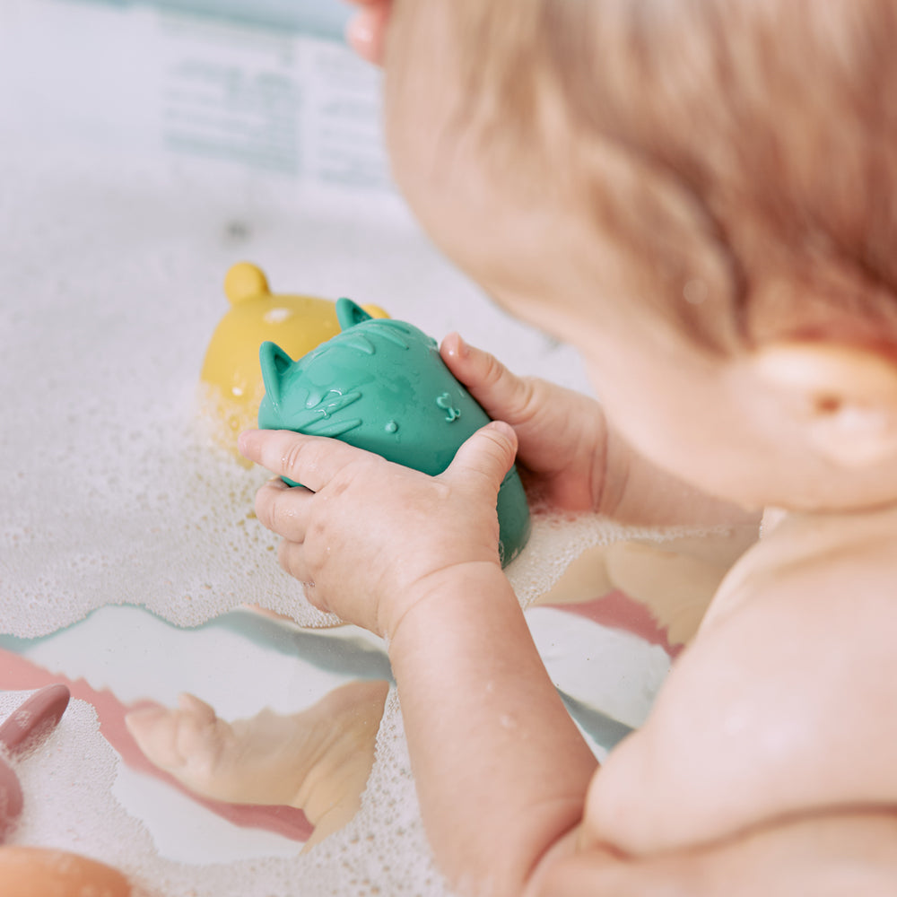 Squeezy Bath Friends – Silicone Toys - Set of 4