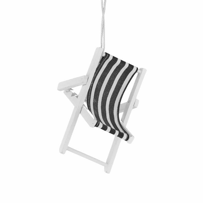 Twig and Feather deck chair black and white hanging decoration